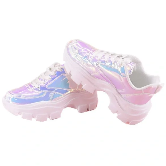 Athletic Sneakers White Platform Sneakers Forever 21 LUCKY STEP